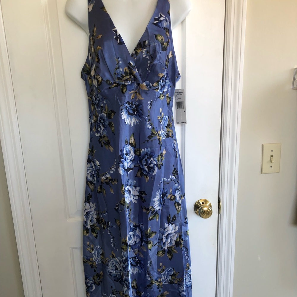 Satin long gown
